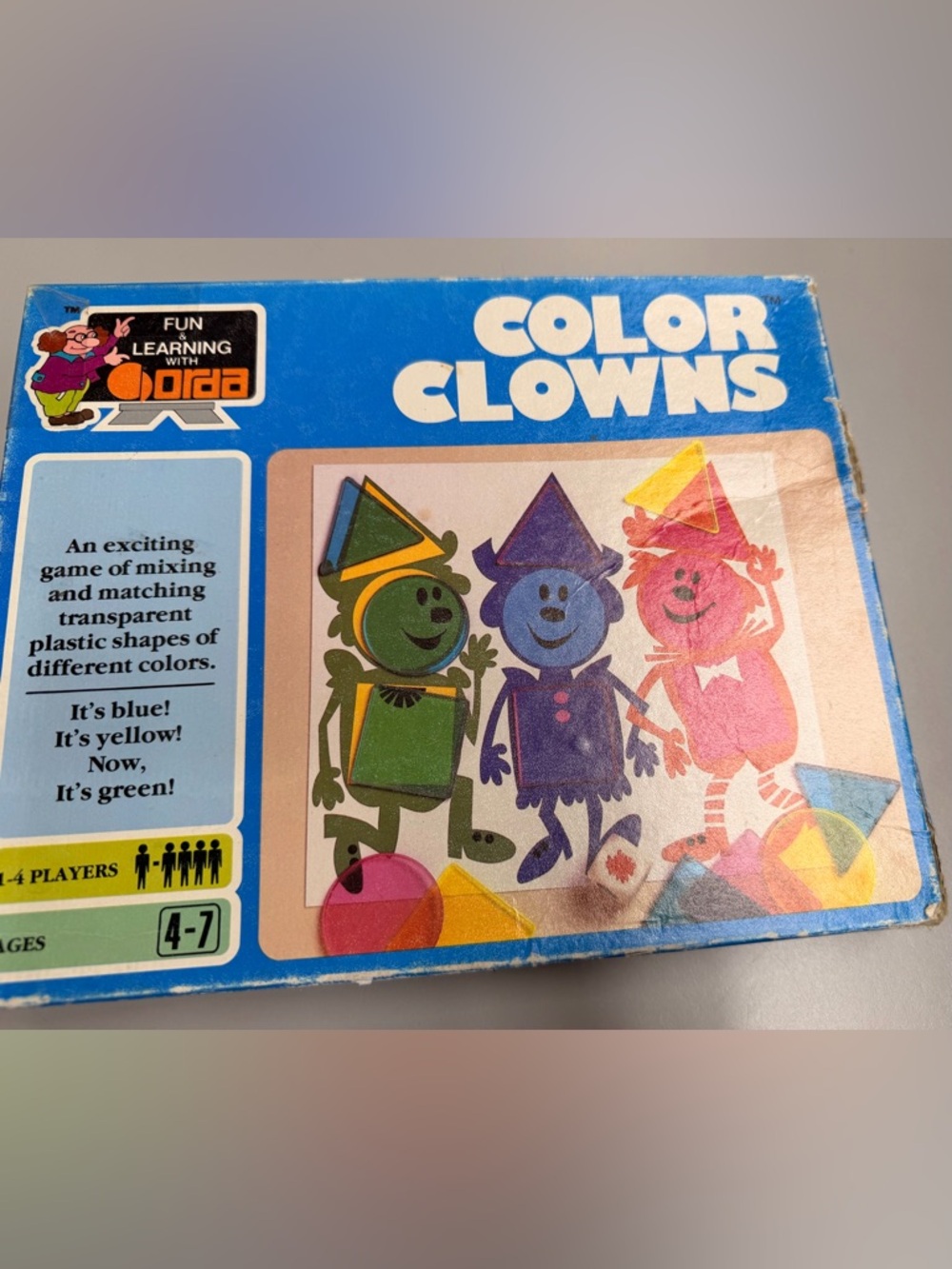 VTG 1970’s Color Clowns Vintage Craft Kit - Bright Multi-Color Clown Shapes